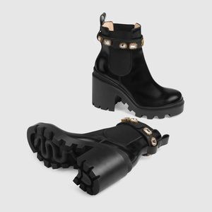 Gucci Leather Ankle Boots